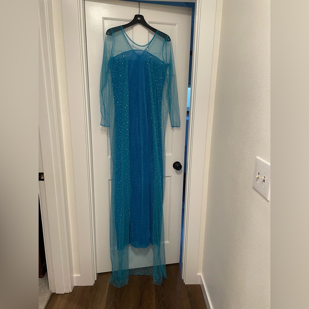 Elsa costume brand new 18 inches across bust 27 inches across hips